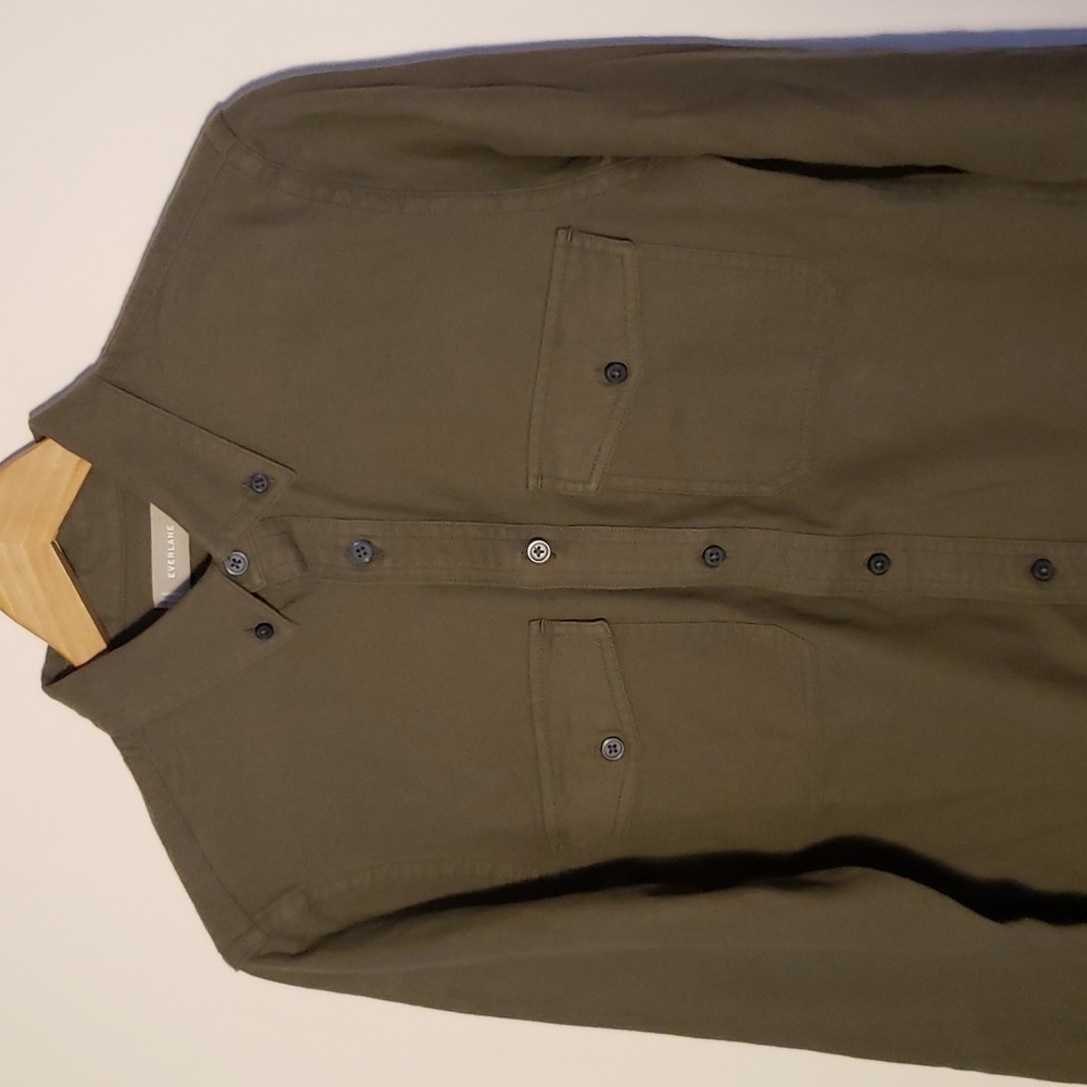 New Everlane Small Olive Cooton Shirt